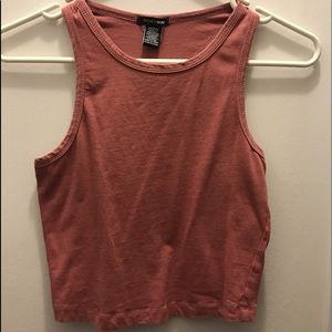 purple cropped shirt